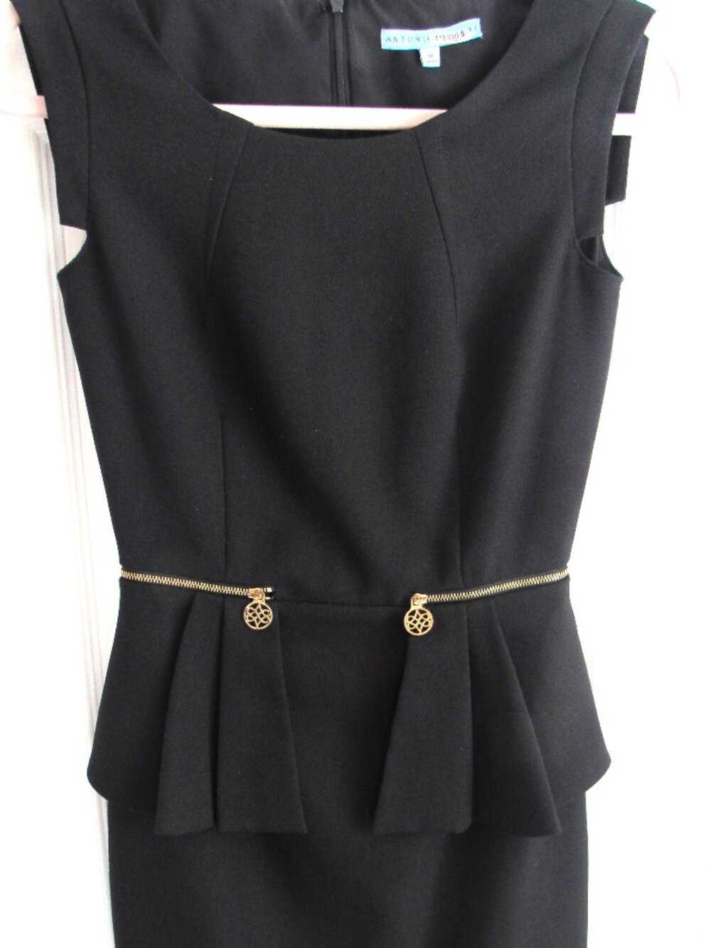 ANTONIO MELANI BLACK ZIP DRESS SZ 0